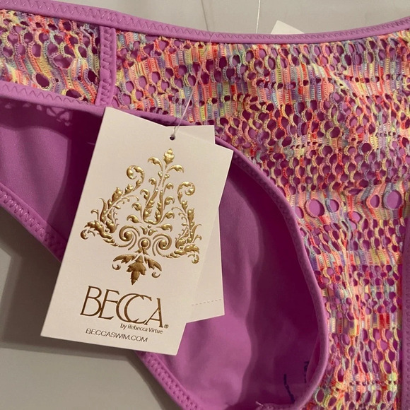Becca Swimwear Adela Tab Side Hipster Bikini Bottom - Picture 5 of 6